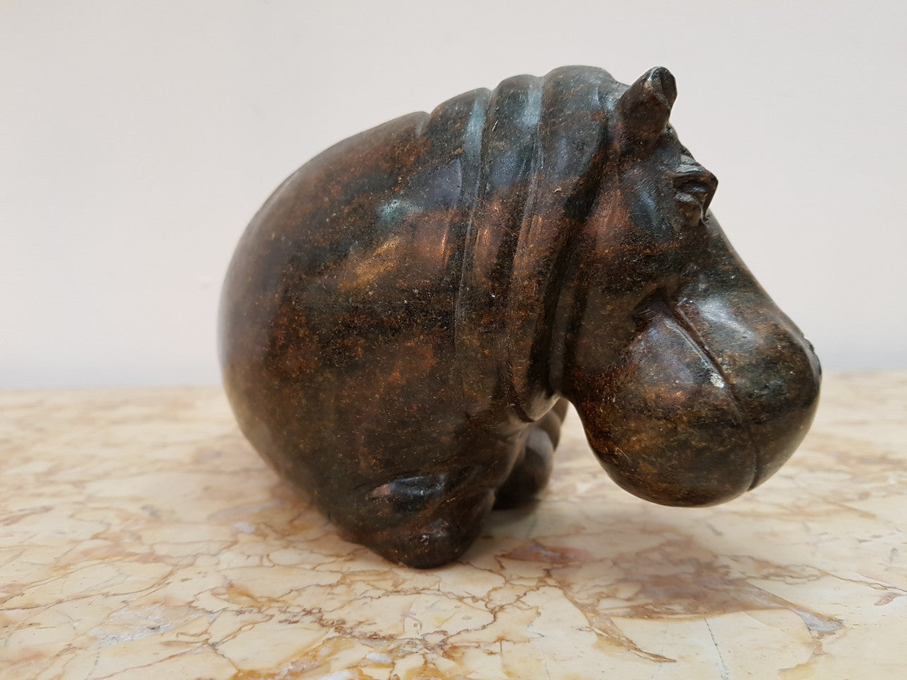 Carved Stone Hippo