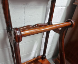 Lovely Reproduction Mahogany Valet Stand | Antique & Vintage | Moonee Ponds Antiques | Australia Wide Delivery