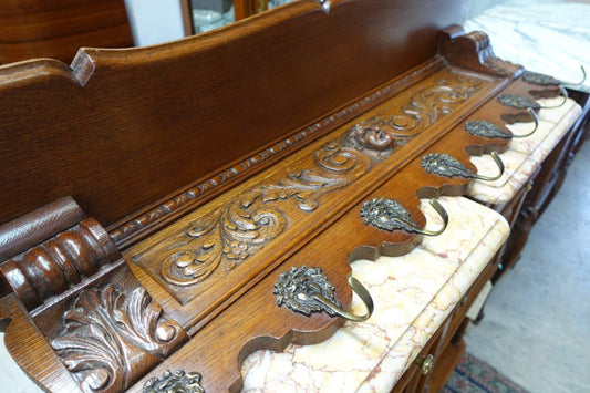 French Oak Coat- Hat Rack