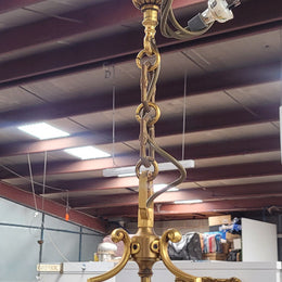 Charming three globe French bronze hexagonal ceiling light with beveled glass. Fully rewired to Australian standards and has been sourced from France. In good original condition.Charming three globe French bronze hexagonal ceiling light with beveled glass. Fully rewired to Australian standards and has been sourced from France. In good original condition.