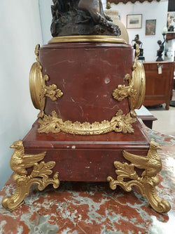 Monumental French Gilt & Rouge Marble Clock | Antique & Vintage | Moonee Ponds Antiques | Australia Wide Delivery
