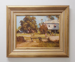 D'Arcy W. Doyle "The Cricket Match" Oil Painting | Antique & Vintage | Moonee Ponds Antiques | Australia Wide Delivery
