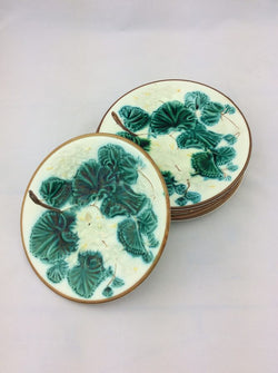 Set of 6 Majolica Plates | Antique & Vintage | Moonee Ponds Antiques | Australia Wide Delivery