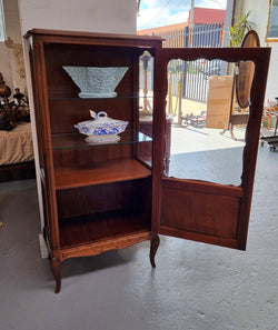 Walnut Louis XV Style Display Cabinet | Antique & Vintage | Moonee Ponds Antiques | Australia Wide Delivery