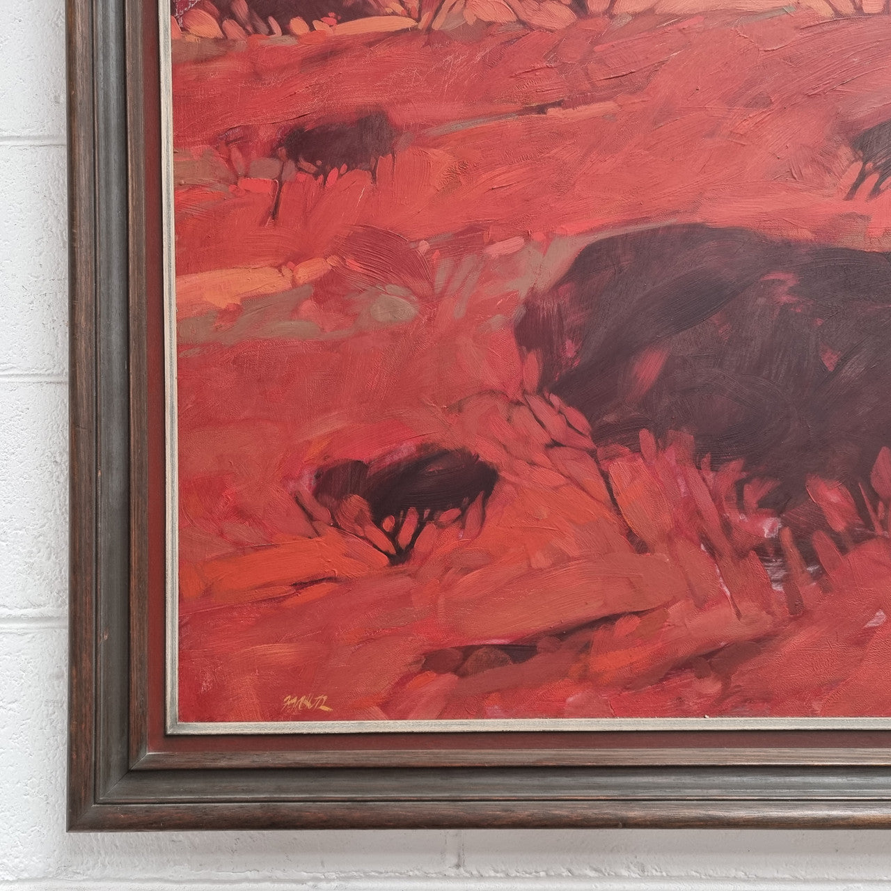 Stunning Abstract Landscape Signed " Hans Van Vlodrop" Australian Oil On Board | Antique & Vintage | Moonee Ponds Antiques | Australia Wide Delivery