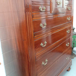 Late Victorian Cedar Tallboy