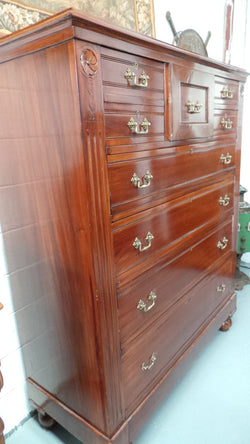 Late Victorian Cedar Tallboy | Antique & Vintage | Moonee Ponds Antiques | Australia Wide Delivery