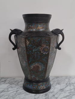 Superb Quality Bronze and Cloisonne Vase | Antique & Vintage | Moonee Ponds Antiques | Australia Wide Delivery