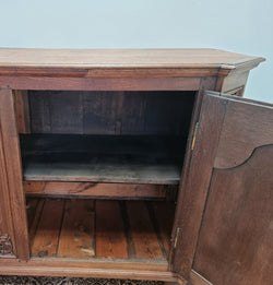Late 18th Century French Oak Carved Two Door Sideboard | Antique & Vintage | Moonee Ponds Antiques | Australia Wide Delivery