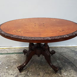 Victorian Inlaid Walnut Centre Table