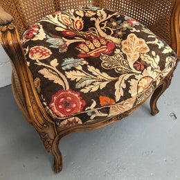 Antique French Cane Armchair
