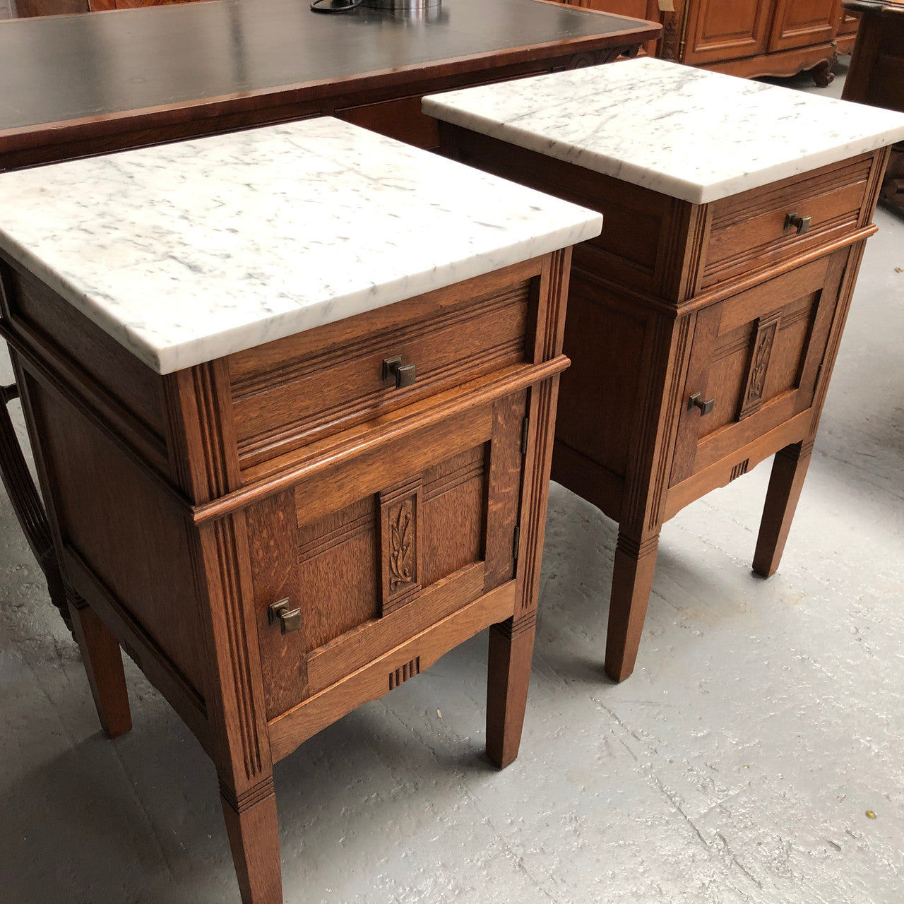 Beautiful pair of Arts and Crafts Bedsides | Antique & Vintage | Moonee Ponds Antiques | Australia Wide Delivery
