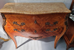 French Marquetry Inlaid Kingwood Marble Top Commode | Antique & Vintage | Moonee Ponds Antiques | Australia Wide Delivery