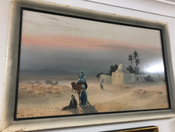 Egyptian Scene Watercolour | Antique & Vintage | Moonee Ponds Antiques | Australia Wide Delivery