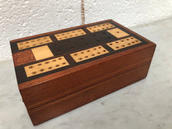 Vintage Inlaid Wooden Cribbage Box | Antique & Vintage | Moonee Ponds Antiques | Australia Wide Delivery
