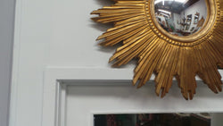 Fabulous Vintage Gold Painted Starburst Mirror | Antique & Vintage | Moonee Ponds Antiques | Australia Wide Delivery