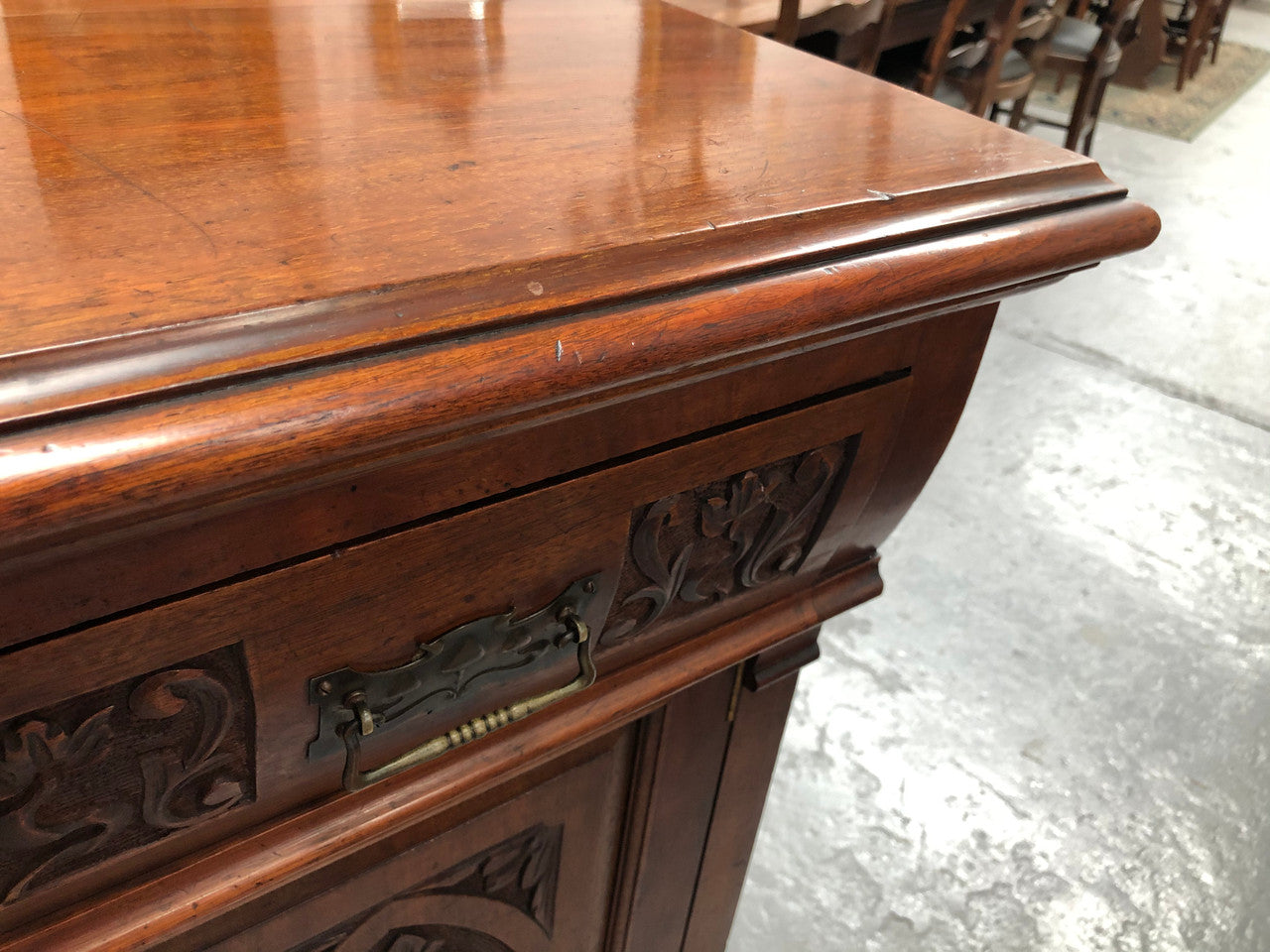 Beautifully Carved Edwardian Sideboard