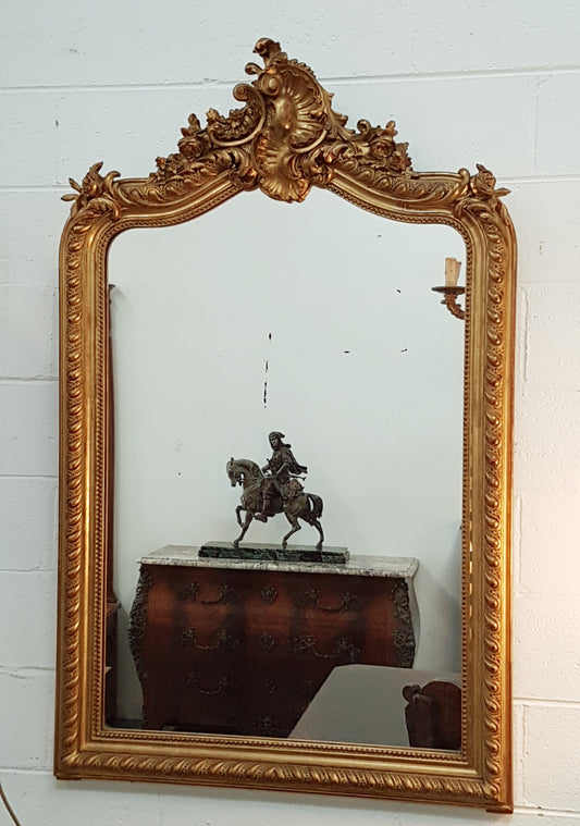 19th Century Napoleon III Gilt Mirror