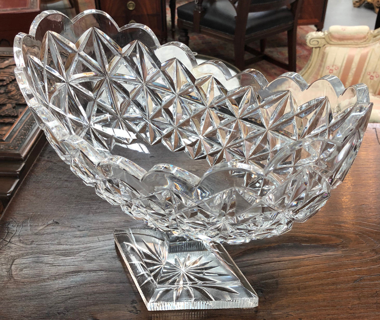 Beautiful Cut Crystal Bowl | Antique & Vintage | Moonee Ponds Antiques | Australia Wide Delivery