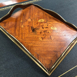 Impressive French Marquetry Inlay Tray