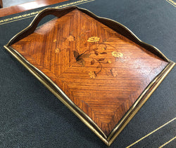 Impressive French Marquetry Inlay Tray | Antique & Vintage | Moonee Ponds Antiques | Australia Wide Delivery
