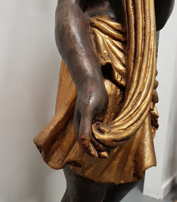 Wooden 19th Century Italian Blackamoor Floor Lamp | Antique & Vintage | Moonee Ponds Antiques | Australia Wide Delivery