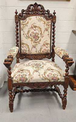 Early 19th Century French Oak Renaissance Carved Chair | Antique & Vintage | Moonee Ponds Antiques | Australia Wide Delivery