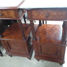 Pair of High End Mahogany Bedside Cabinets