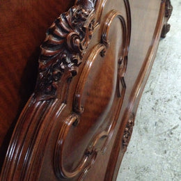 French Walnut Double Bed