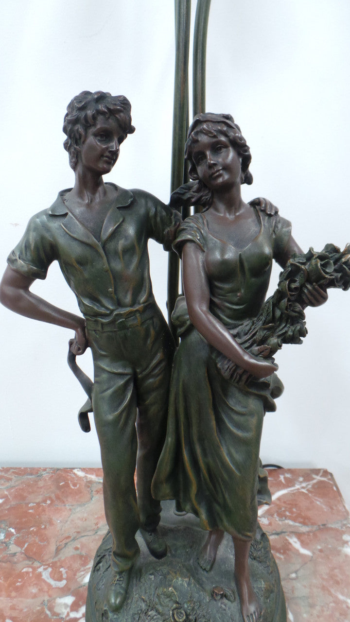 French Style Statue Lamp | Antique & Vintage | Moonee Ponds Antiques | Australia Wide Delivery