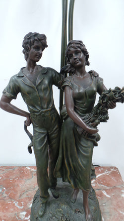 French Style Statue Lamp | Antique & Vintage | Moonee Ponds Antiques | Australia Wide Delivery