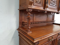 French Walnut Henry II Style Sideboard-Buffet With Superb Carving | Antique & Vintage | Moonee Ponds Antiques | Australia Wide Delivery