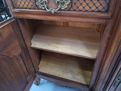 French Burr Walnut-Walnut Parquetry Top Three Door Sideboard | Antique & Vintage | Moonee Ponds Antiques | Australia Wide Delivery