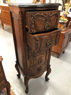 Beautiful Antique Carved Chest Of Five Drawers | Antique & Vintage | Moonee Ponds Antiques | Australia Wide Delivery