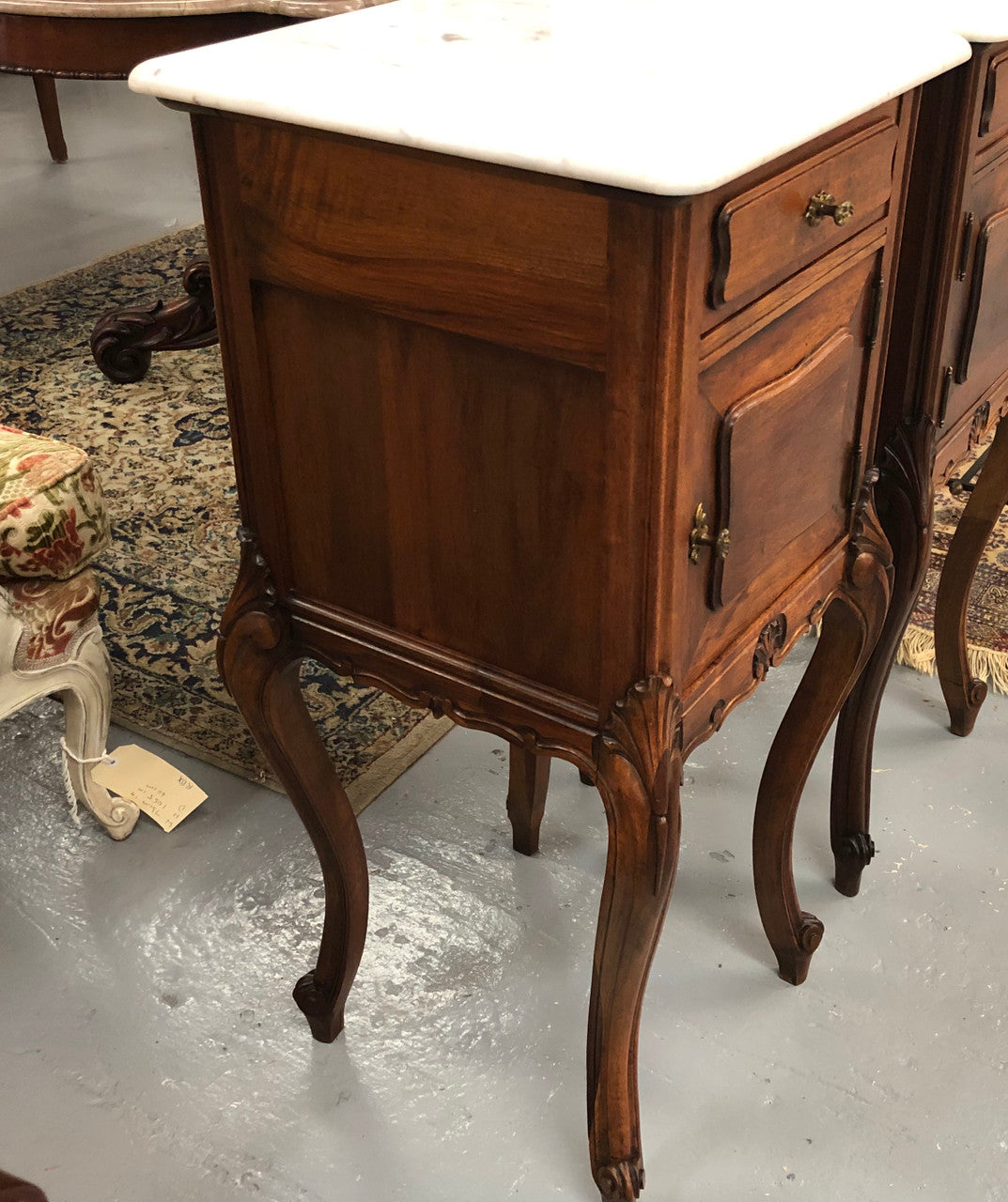 Beautiful pair of French walnut Bedside cabinets