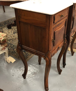 Beautiful pair of French walnut Bedside cabinets | Antique & Vintage | Moonee Ponds Antiques | Australia Wide Delivery