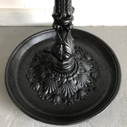 Antique Black French Cast Iron Coat Stand
