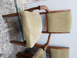 Set Of Six Upholstered Dining Chairs And Two Matching Carvers | Antique & Vintage | Moonee Ponds Antiques | Australia Wide Delivery