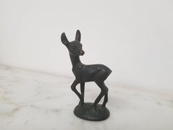 Signed Miniature Bronze Deer | Antique & Vintage | Moonee Ponds Antiques | Australia Wide Delivery