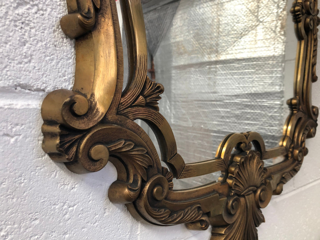 Ornate French Style Gilt Mirror Beveled Edge Glass | Antique & Vintage | Moonee Ponds Antiques | Australia Wide Delivery