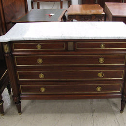 French Mahogany Louis XVI Style Commode