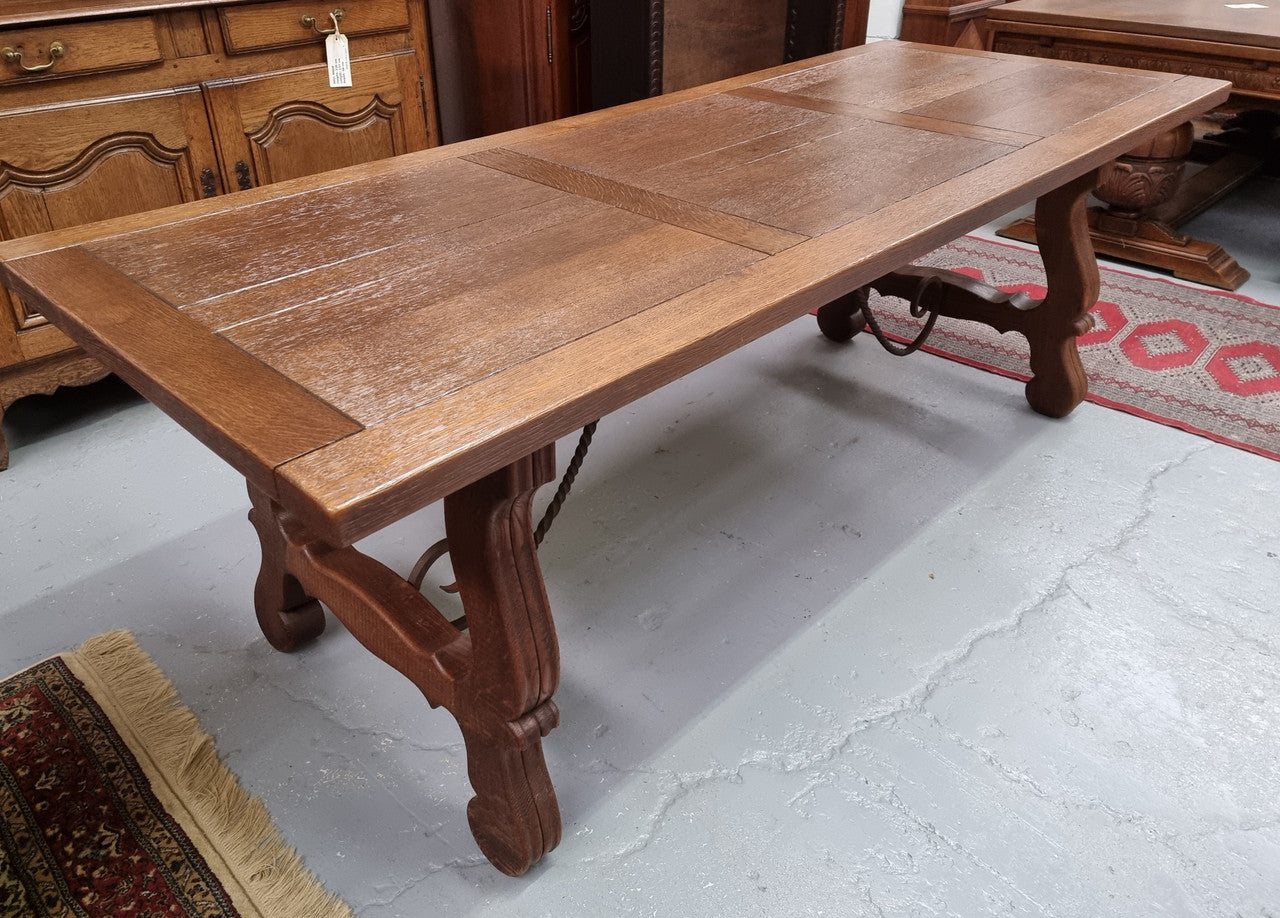 French Oak Spanish Style Farmhouse Table | Antique & Vintage | Moonee Ponds Antiques | Australia Wide Delivery