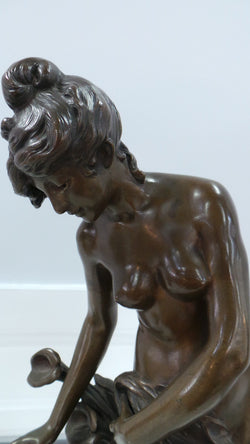 Rare French Bronze Statue Lady Figurine | Antique & Vintage | Moonee Ponds Antiques | Australia Wide Delivery
