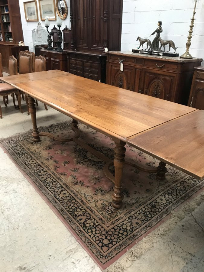 Beautiful French Oak Extension Dining Table