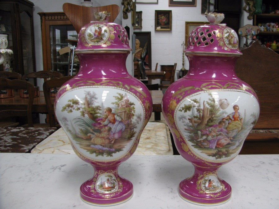 Pair of Meissen Vases