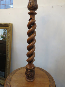 French Oak And Fruitwood Standard Lamp | Antique & Vintage | Moonee Ponds Antiques | Australia Wide Delivery