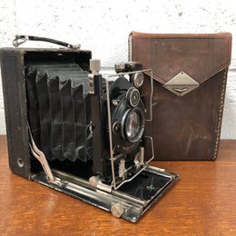 "Ihagee" Folding Double Extension Plate Camera In Original Box