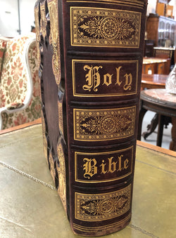 Victorian Holy Bible By Hubbard Bros Philadelphia | Antique & Vintage | Moonee Ponds Antiques | Australia Wide Delivery