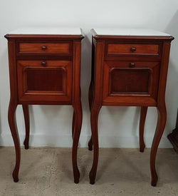 Pair of French Louis XV Style Bedside Cabinets | Antique & Vintage | Moonee Ponds Antiques | Australia Wide Delivery