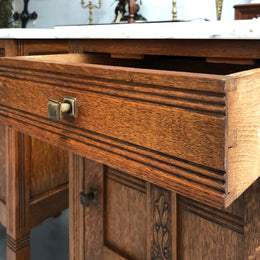 Beautiful pair of Arts and Crafts Bedsides